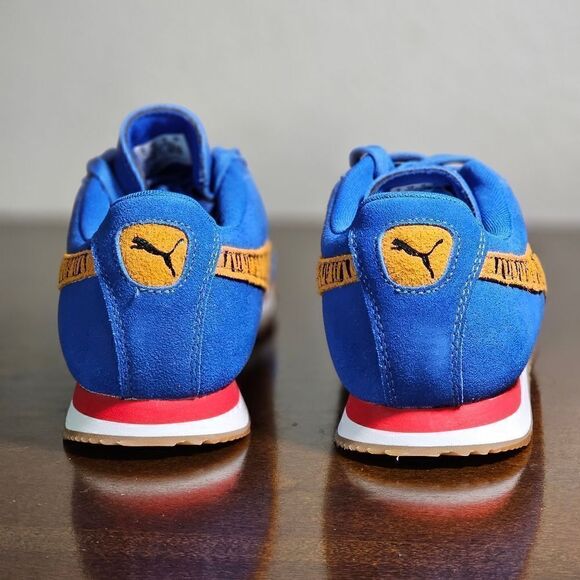 Puma Roma Tony The Tiger Kellogg's Frosted Flakes Suede Shoes Blue Orange W 6.5 - Picture 5 of 14
